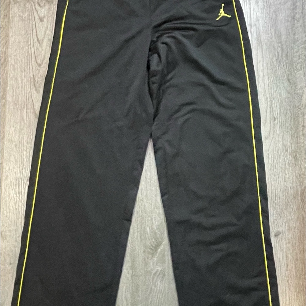 Black Jordan Athletic Pants with Iconic Logo